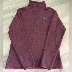 Patagonia Maroon Fleece Quarter-Zip